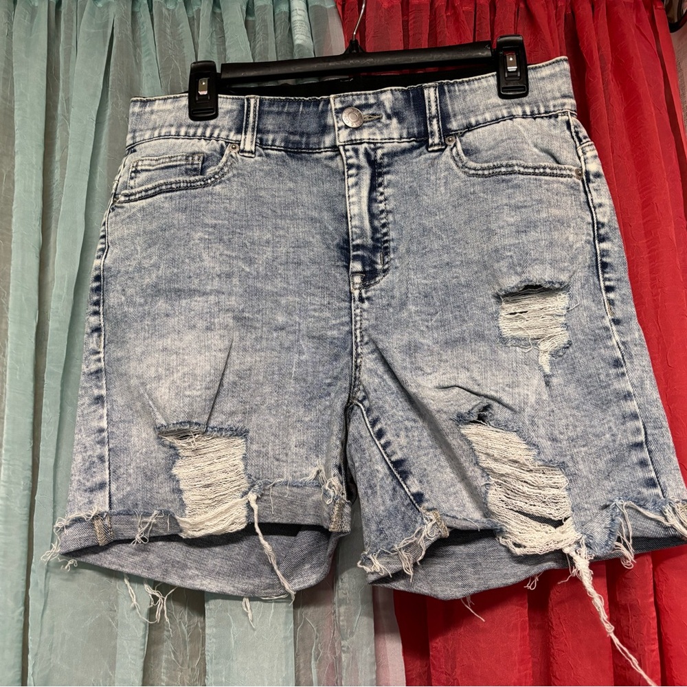NY&C curvy sculpting shorts - denim